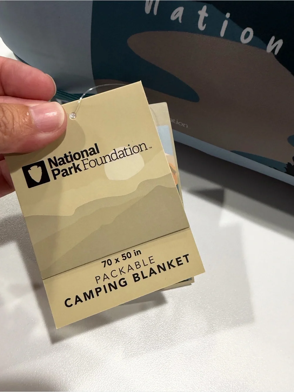National Park Foundation Packable Camping Blanket Rocky Mountain NP 70x50